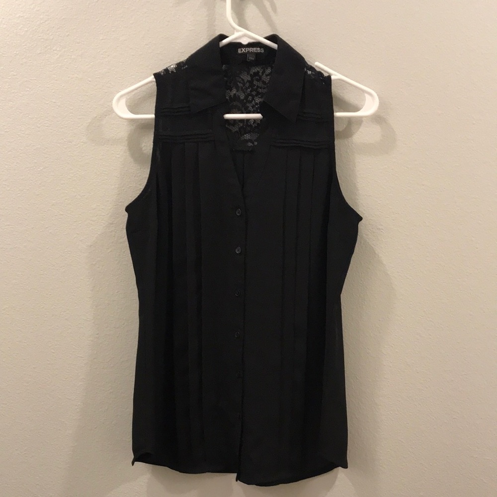 Express portofino lace back tank